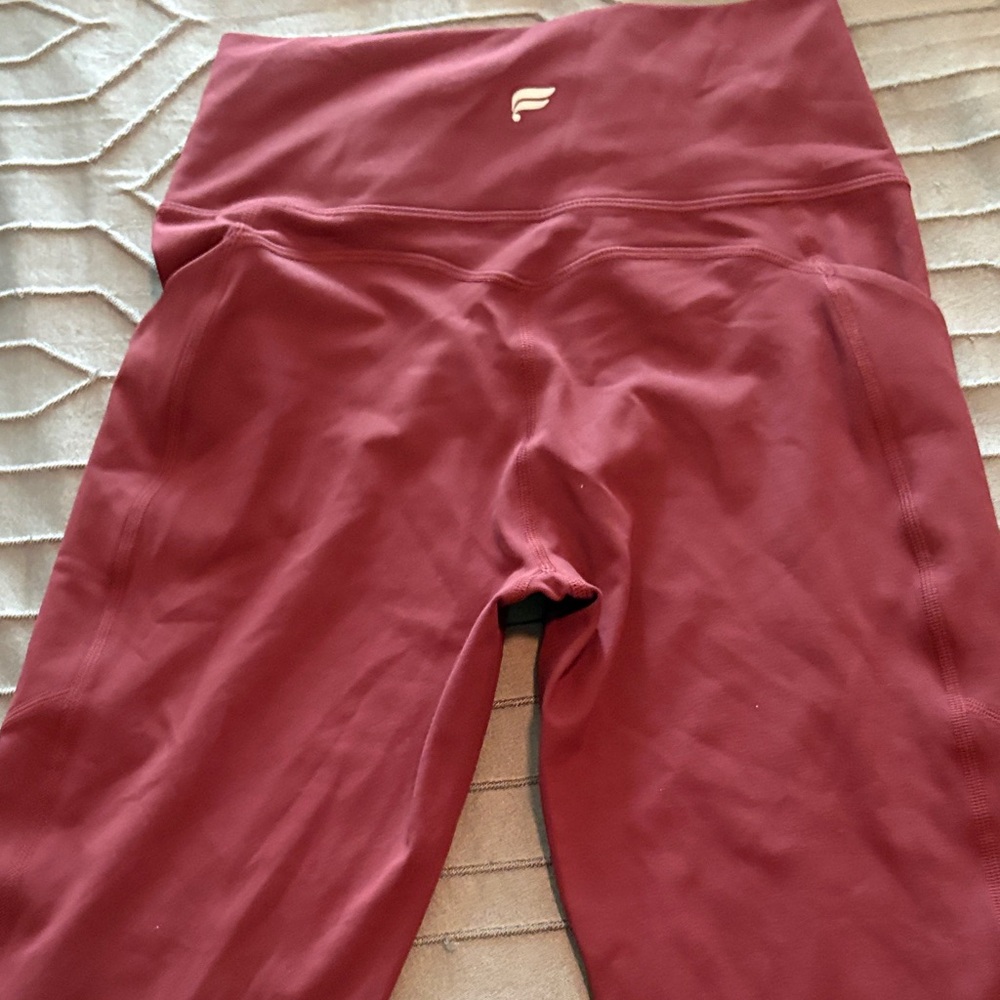 Maroon High-Rise Leggings